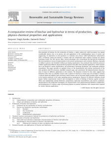 Biochar vs Hydrochar: Production, Properties & Applications