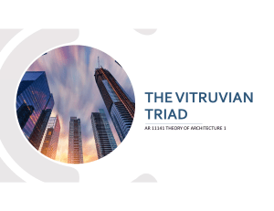 Vitruvian Triad: Architecture Theory - Firmitas, Utilitas, Venustas