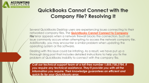 QuickBooks Connection Error Fix: Troubleshooting Guide