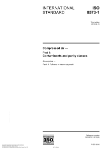 ISO 8573-1: Compressed Air Purity Classes Standard