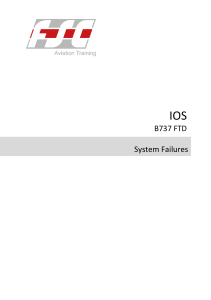 B737 FTD System Failures Manual