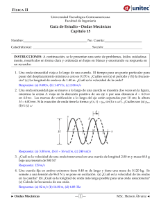 Guía de Estudio: Ondas Mecánicas - Física II