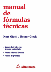 Manual de Fórmulas Técnicas: Gieck