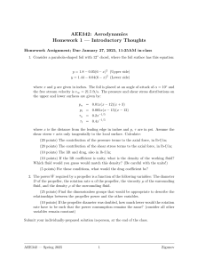 Aerodynamics Homework: Airfoil & Propeller Analysis