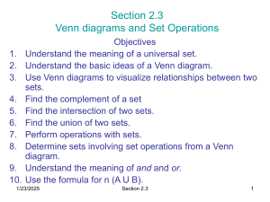 Venn Diagrams & Set Operations Presentation