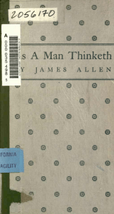 As a Man Thinketh by James Allen - Self-Help Classic