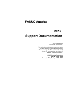 FANUC PCDK Support Documentation