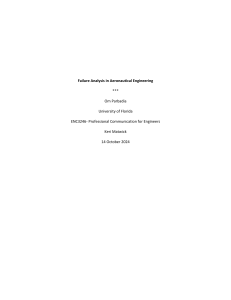 Failure Analysis in Aeronautical Engineering Report