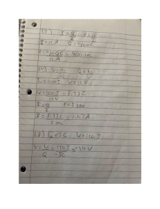 Electrical Engineering Notes: Current, Voltage, Charge