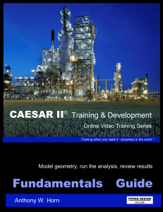 CAESAR II Training: Pipe Stress Analysis Fundamentals Guide