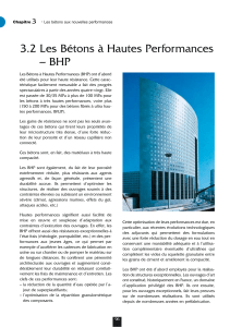 Bétons à Hautes Performances (BHP) : Propriétés et Applications