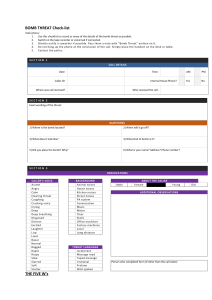 Bomb Threat Checklist: Record & Respond Effectively