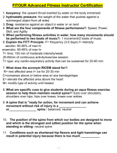 FITOUR Advanced Fitness Instructor Certification Study Guide