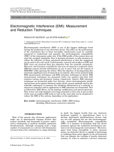 EMI Measurement & Reduction Techniques