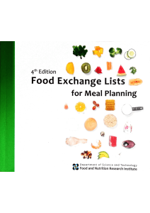 Food Exchange Lists for Meal Planning