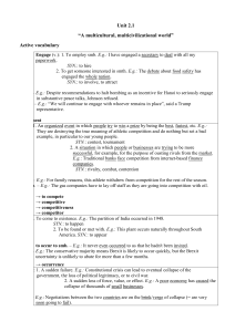 Multicultural Vocabulary: Unit 2.1 Definitions & Examples