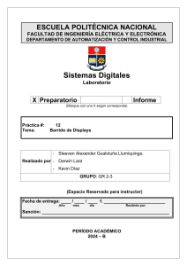 Informe de Laboratorio: Barrido de Displays