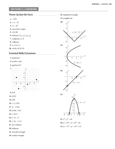 Math Answer Key: Algebra & Geometry Solutions