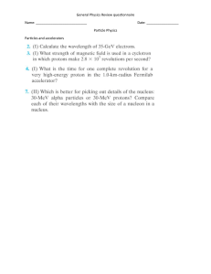 General Physics Review: Particle Physics Questionnaire