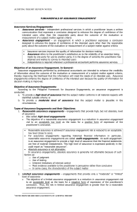 Auditing Theory Review Notes: Assurance Engagements