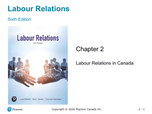 Labor Relations in Canada: Chapter 2