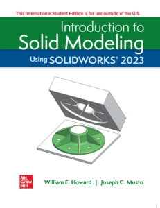 Solid Modeling with SOLIDWORKS 2023 Textbook