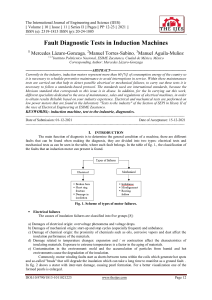 Fault Diagnostic Tests in Induction Machines