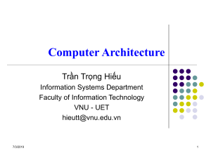 Computer Architecture Presentation