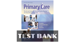 Primary Care Test Bank 6th Ed. Dunphy