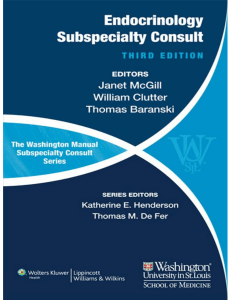 Endocrinology Subspecialty Consult Textbook