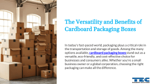 Cardboard Packaging Benefits: Eco-Friendly & Cost-Effective