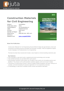 Construction Materials for Civil Engineering Textbook