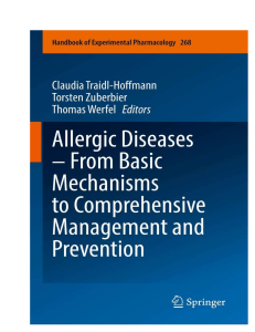 Allergic Diseases: Mechanisms, Management, Prevention