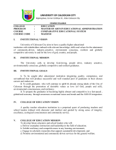 Comparative Education Course Syllabus - MAED310