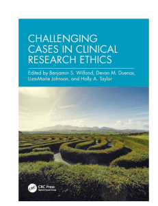 Challenging Cases in Clinical Research Ethics Book