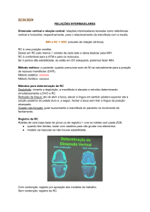 Relações Intermaxilares: Anotações de Aula