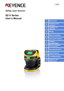 SZ-V Series Safety Laser Scanner User Manual