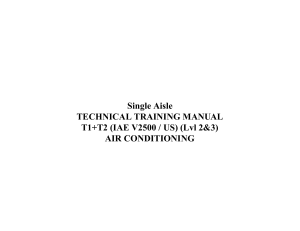 Single Aisle Aircraft Air Conditioning Training Manual