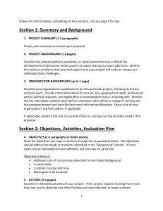 Grant Proposal Template: Project Planning Guide