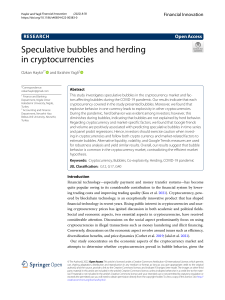 Speculative Bubbles & Herding in Cryptocurrencies