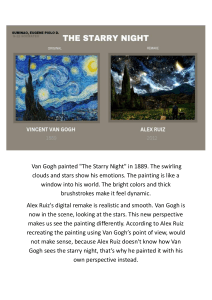 Van Gogh's Starry Night vs. Digital Remake