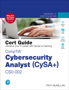 CompTIA CySA+ Cert Guide