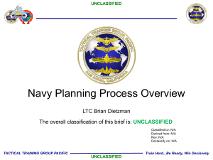 Navy Planning Process Overview