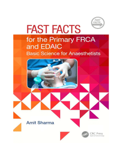 Fast Facts for Primary FRCA & EDAIC: Basic Science Textbook