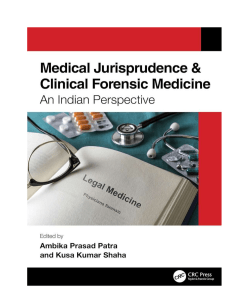 Medical Jurisprudence & Clinical Forensic Medicine Book