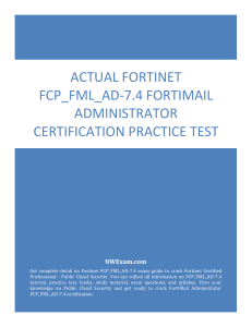 Fortinet FCP_FML_AD-7.4 FortiMail Practice Test