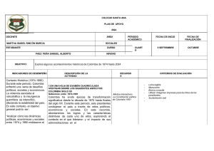 Plan de Apoyo Historia de Colombia 1974-2024