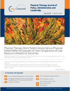 Direct Access vs Physician-Referred Physical Therapy