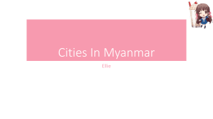 Cities in Myanmar: Mandalay, Yangon, Kalaw