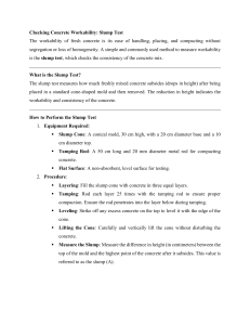 Concrete Slump Test: Workability Check